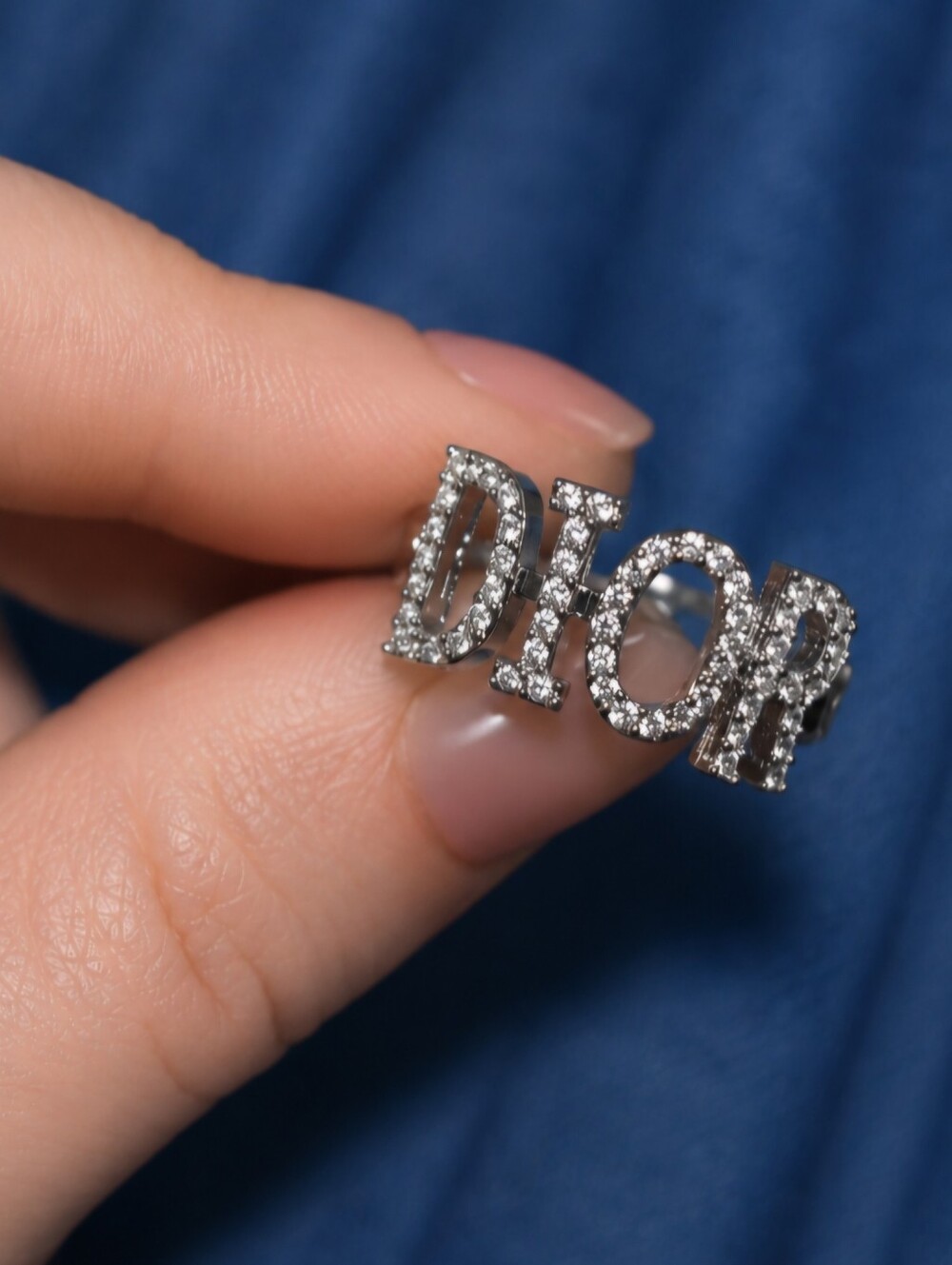 Aura Monogram Ring - Lunar Silver